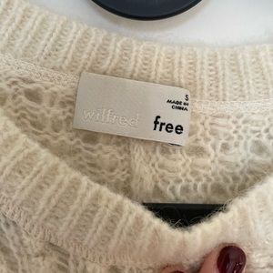 Wilfred Free Crop Sweater, Size Small
